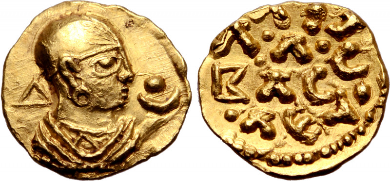Kingdom of Axum, Aphilas AV Unit. Circa AD 310-325. Draped bust to right, wearin...