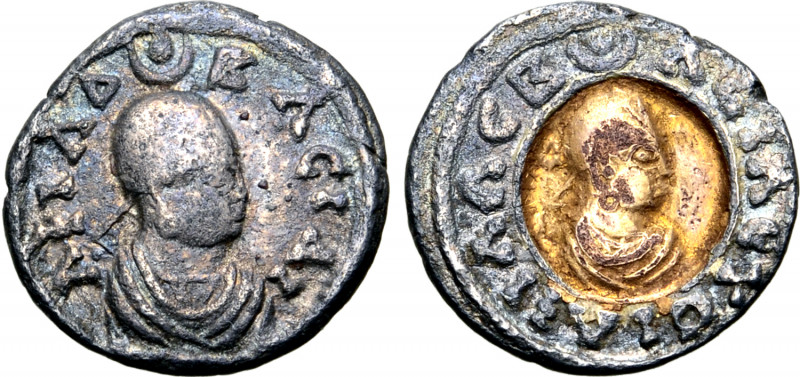 Kingdom of Axum, Aphilas Gilt AR Unit. Circa AD 310-325. AΦIΛΔ BACIΛI ("King Aph...