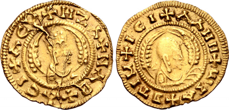 Kingdom of Axum, Ezanas AV Unit. Circa AD 360-375. ⧾ HZA ⧾ NA B ⧾ ACI ⧾ ACY ("Ki...