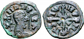 Kingdom of Axum, Wazena (Ella Gabaz) Gold-Inlaid Æ Unit.