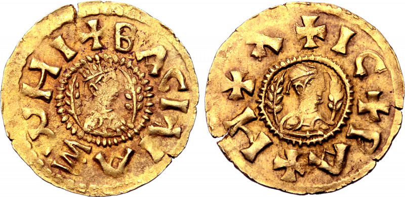 Kingdom of Axum, Israel AV Unit. Circa AD 570-580. ⧾ BACIΛI ΛξѠHI ("king of [the...