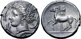 Sicily, Siculo-Punic AR Tetradrachm.
