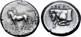 Sicily, Gela AR Tetradrachm.