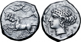 Sicily, Syracuse AR Tetradrachm.