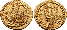 Kushan Empire, Huvishka AV Quarter Dinar.