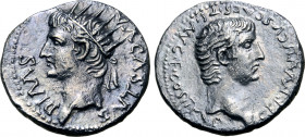 Divus Augustus, with Germanicus, AR Drachm of Caesarea-Eusebia, Cappadocia.