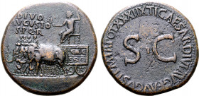 Divus Augustus Æ Sestertius.