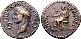 Divus Augustus Æ Dupondius.