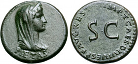 Livia (wife of Augustus) Æ Dupondius.