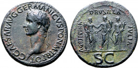 Caligula Æ Sestertius.