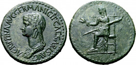 Agrippina II (wife of Claudius) Æ Dupondius.