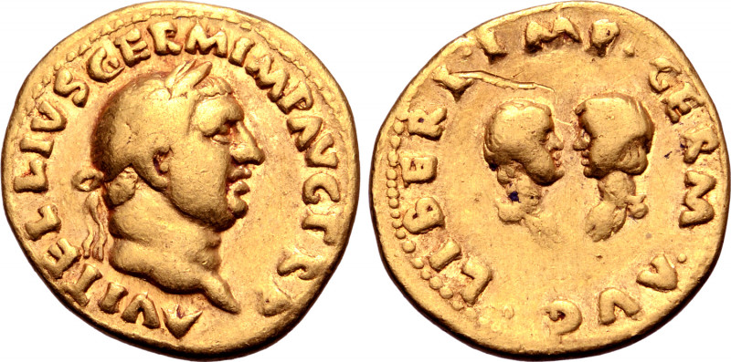 Vitellius AV Aureus. Rome, late April - 20 December AD 69. A VITELLIVS GERM IMP ...