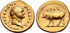 Titus, as Caesar, AV Aureus.