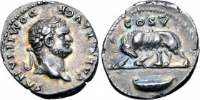 Domitian, as Caesar, AR Denarius.