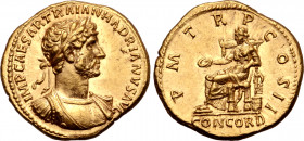 Hadrian AV Aureus.