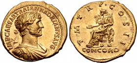 Hadrian AV Aureus.