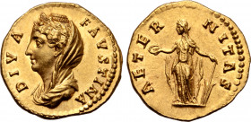 Faustina I (wife of A. Pius) AV Aureus.