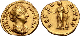 Diva Faustina I (wife of A. Pius) AV Aureus.