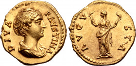 Diva Faustina I (wife of A. Pius) AV Aureus.