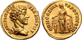 Marcus Aurelius, as Caesar, AV Aureus.