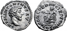 Marcus Aurelius AR Denarius.