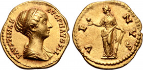 Faustina II (daughter of A. Pius) AV Aureus.