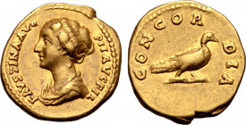 Faustina II (daughter of A. Pius) AV Aureus.