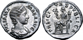 Julia Mamaea (mother of Severus Alexander) AR Denarius.