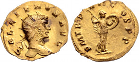 Gallienus AV Reduced Aureus or Quinarius.