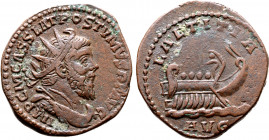 Postumus Æ Double Sestertius.