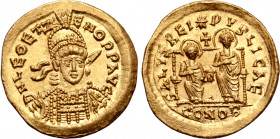 Leo II and Zeno AV Solidus.