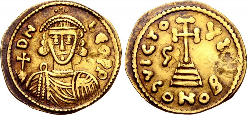 Lombards, Beneventum. Gottschalk AV Solidus. In the name Leo III, AD 739-742. DN...