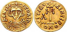 Lombards, Beneventum. Arichis II AV Tremissis.