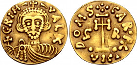 Lombards, Beneventum. Grimoald III and Charlemagne AV Tremissis.