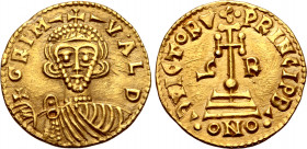 Lombards, Beneventum. Grimoald III AV Solidus.