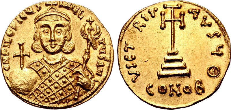 Philippicus (Bardanes) AV Solidus. Constantinople, AD 711-713. ∂ N FILЄPICЧS MЧL...