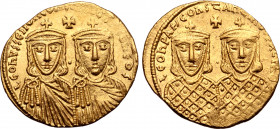 Leo IV 'the Khazar', with Constantine VI, Leo III, and Constantine V, AV Solidus.