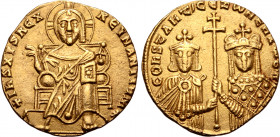 Constantine VII Porphyrogenitus, with Zoe, AV Solidus.