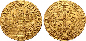 France, Kingdom. Philippe VI de Valois AV Écu d'or à la chaise.
