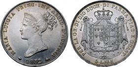 Italian States, Parma, Piacenza e Guastalla (Parma, Piacenza and Guastalla, Duchy). Maria Luigia AR 5 Lire.