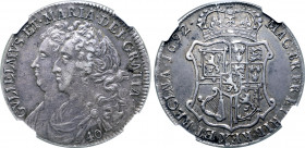 Scotland, William II and Mary II AR 40 Shillings.