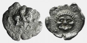 Akarnania, Leukas, c. 380-320 BC. AR Trihemiobol (9mm, 0.47g, 12h). Pegasos flying r. R/ Facing gorgoneion. Cf. BCD Akarnania 228-9; HGC 4, 850. Rare,...