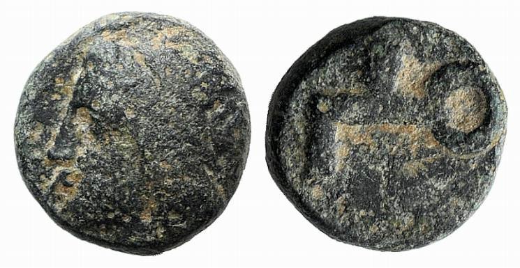 Asia Minor, Uncertain mint, c. 5th-4th century BC. Æ (8mm, 1.32g). Laureate head...