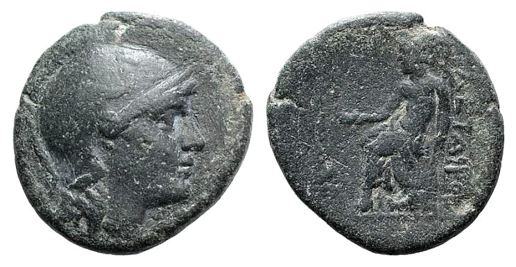 Kings of Pergamon, Philetairos (282-263). Æ (17.5mm, 3.74g, 12h). Helmeted head ...