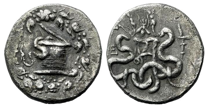 Ionia, Ephesos, c. 180-67 BC. AR Cistophoric Tetradrachm (28mm, 12.23g, 12h), ye...