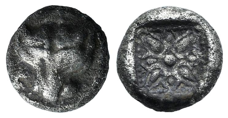 Ionia, Miletos, late 6th-early 5th century BC. AR Obol (7mm, 0.78g). Panther or ...