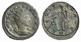 Claudius II (268-270). Antoninianus (20mm, 4.01g, 12h). Antioch, AD 268. Radiate, draped and cuirassed bust r. R/ Aequitas standing facing, head l., h...