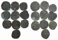 Lot of 10 Italian Medieval BI coins, to be catalog. LOT SOLD AS IS, NO RETURN