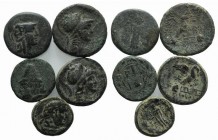 Lot of 5 Greek Æ coins, to be catalog. Lot sold as is, no return