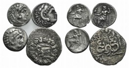 Lot of 4 Greek Ar coins, to be catalog. Lot sold as is, no return